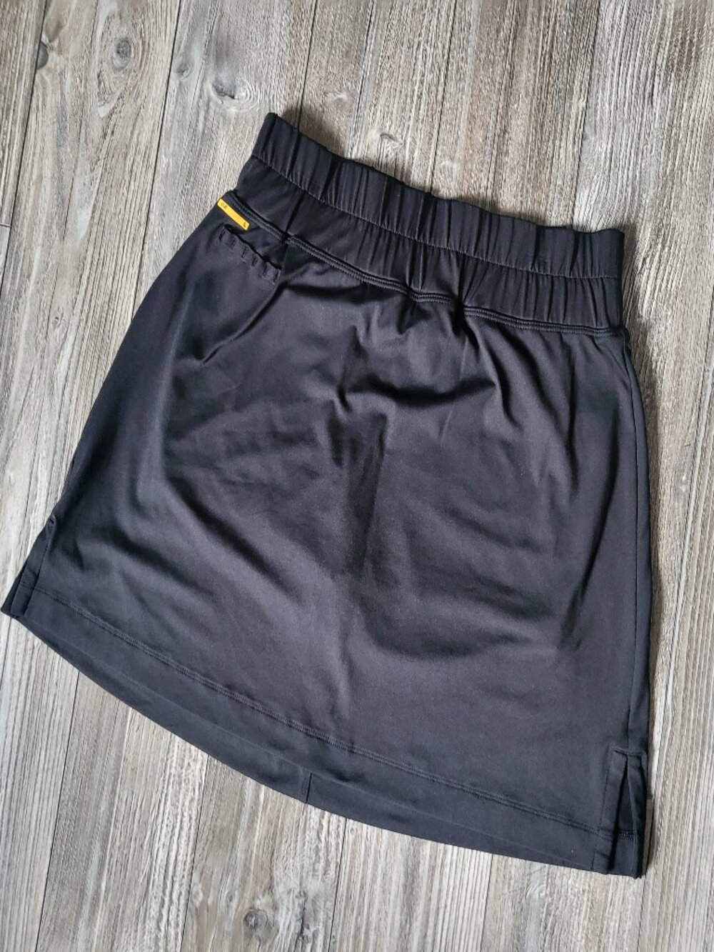 Lole Athletic Skort Black Active Running Tennis Skirt Shorts Pocket